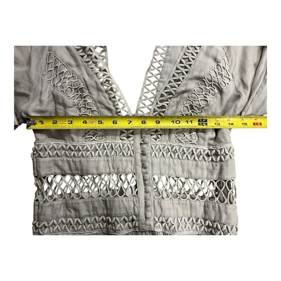 Free People I Think I Love You Crochet Inset Mini Dress - Picture 8 of 10